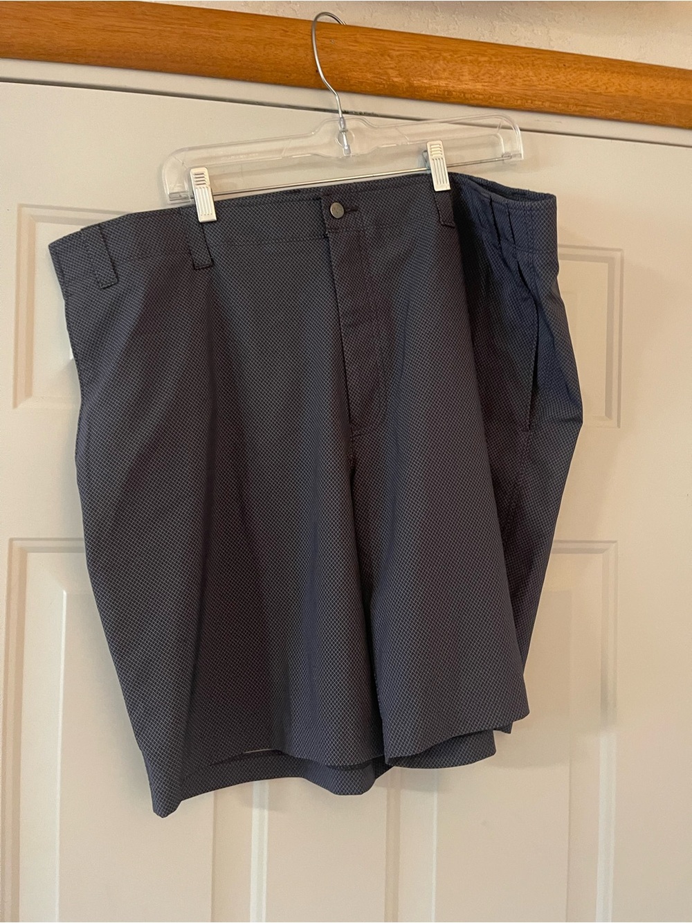 Callaway Mens Golf Stretch Shorts Opti-Dri Wicking Black Check Print Size 42